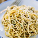 This Quick 15 Minute Blue Cheese and Pesto Pasta is delicious any time of the year. It's also perfect for busy weeknights. With only a handful of ingredients and no chopping or dicing it provides a punch of flavours without much effort | Imagelicious