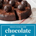 This Chocolate Kefir Cake is moist and delicious. It's lighter than regular chocolate cake but still has intense flavour and is perfect to end any meal. Great for Valentine's Day dessert | Imagelicious.com #chocolatecake #valentinesday #eggfree