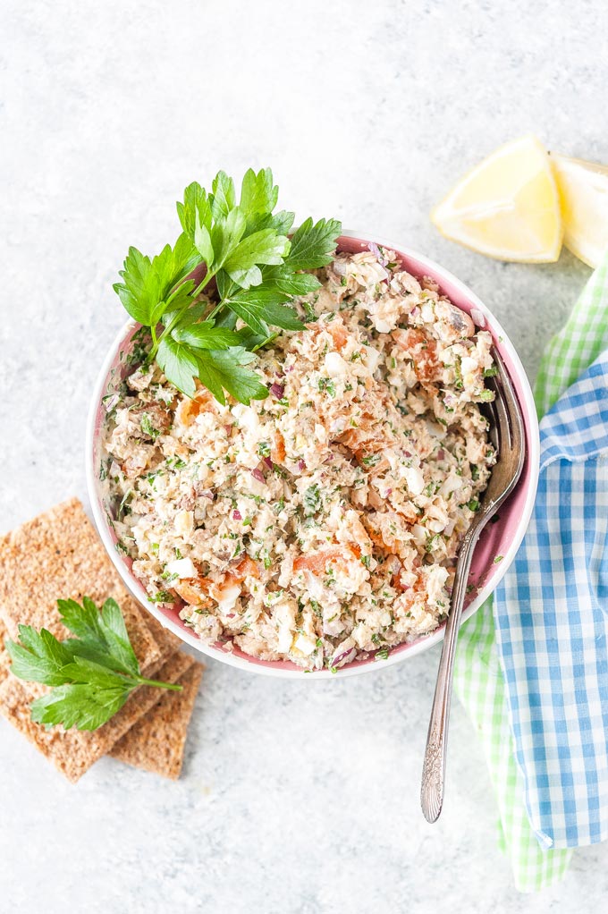 Bowl with Salmon Rillettes