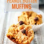 These Vegan Peanut Butter Muffins are delicious and you will never guess that they contain no eggs or butter. Flavoured with apple sauce they are soft, fluffy and take very little time to make. Perfect for breakfast or afternoon snack | Imagelicious.com #vegan #peanutbutter #muffins #vegandessert #peanutbuttermuffin