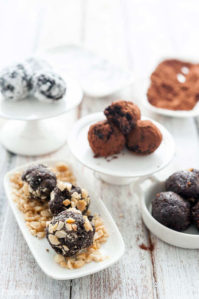 Learn how to turn cupcakes into truffles - four different flavours for any taste. Perfect for a snack with a cup of coffee or elegant dessert. Great way to use dry cupcakes | Imagelicious