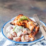 Yogurt isn't just for breakfast and snacks. Add great flavour and Great Value Yogurt to savoury dishes and enjoy this versatile ingredient during dinner. Greek-style Chicken Legs and Potato Salad made with Plain Great Value Yogurt will delight everyone | #WeLoveGreatValue #ad | Imagelicious