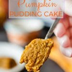 This Instant Pot Pumpkin Pudding Cake takes no time to prepare and tastes like Pumpkin Spice Latte | imagelicious.com #instantpot #instantpotcake #pumpkin #pumpkinpudding #pumpkincake #fallbaking #pumpkinspicelatte