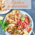 This Chicken Shawarma is juicy, savoury, and extremely satisfying. Very little effort make this recipe ideally suited for a weeknight meal | imagelicious.com #shawarma #chicken #chickenshawarma #mediterranean #cookbookreview