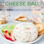 This Smoked Salmon Cheese Ball tastes like a smoked salmon sandwich but less expensive. Easy, festive, delicious, and affordable | imagelicious.com #smokedsalmon #cheeseball #entertaining #affordable