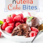 These 3 Ingredient Instant Pot Nutella Cake Bites are rich and flavourful. Perfect little bites to finish your dinner. They are soft and luscious. Great to celebrate Valentine's Day or Mother's Day | imagelicious.com #nutella #instantpot #valentinesday