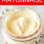 This Homemade Eggless Mayonnaise is creamy, smooth, and perfect to spread over bread for sandwiches or add to salads. Learn how to make Mayonnaise without Eggs in just 2 minutes | imagelicious.com #mayo #mayonnaise #eggfree