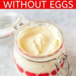 This Homemade Eggless Mayonnaise is creamy, smooth, and perfect to spread over bread for sandwiches or add to salads. Learn how to make Mayonnaise without Eggs in just 2 minutes | imagelicious.com #mayo #mayonnaise #eggfree