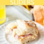These Spicy Hawaiian Sliders are a perfect mix of sweet, savoury, and spicy. Great for busy weeknight dinner or relaxing weekends. Also great to bring to parties or picnics | imagelicious.com #sliders #hamsliders #hawaiian