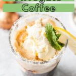 This Lemon Affogato Coffee is a delicious and refreshing summer drink. It's creamy, smooth, and easy to make. Perfect on the go summer dessert | #affogato #coffee #icecream #sponsored
