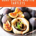 Goat Cheese and Fig Tartlets are an easy and great appetizer. Delicious and perfect combination of sweet, salty, and crispy. Perfect for a festive dinner or party. Great appetizer for Thanksgiving and Holiday Season. Only 4 ingredients and under 30 minutes to make | imagelicious.com #goatcheese #appetizer #puffpastry