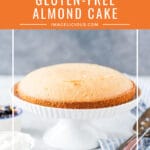 This Gluten-Free Almond Cake is made with egg whites only so it is much lighter than the traditional almond cakes. It is delicious, soft, and incredibly addictive. Very easy to make and perfect for any occasion | imagelicious.com #almondcake #glutenfreecake #eggwhitescake
