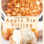 Instant Pot Apple Pie Filling is delicious, healthy and made in under 25 minutes. Great for breakfast, dessert, or snack | imagelicious.com #instantpot #instantpotrecipe #applepie