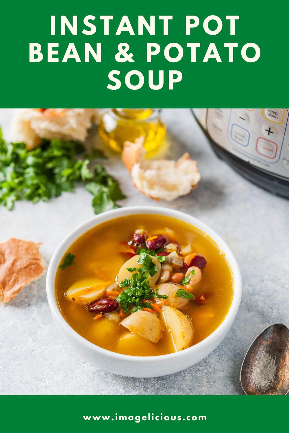Bean and Potato Soup (Instant Pot or Stove) - Imagelicious.com